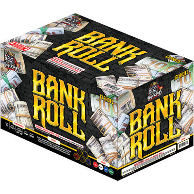 The Bank Roll carton by Big King Fireworks, shown against a white background.